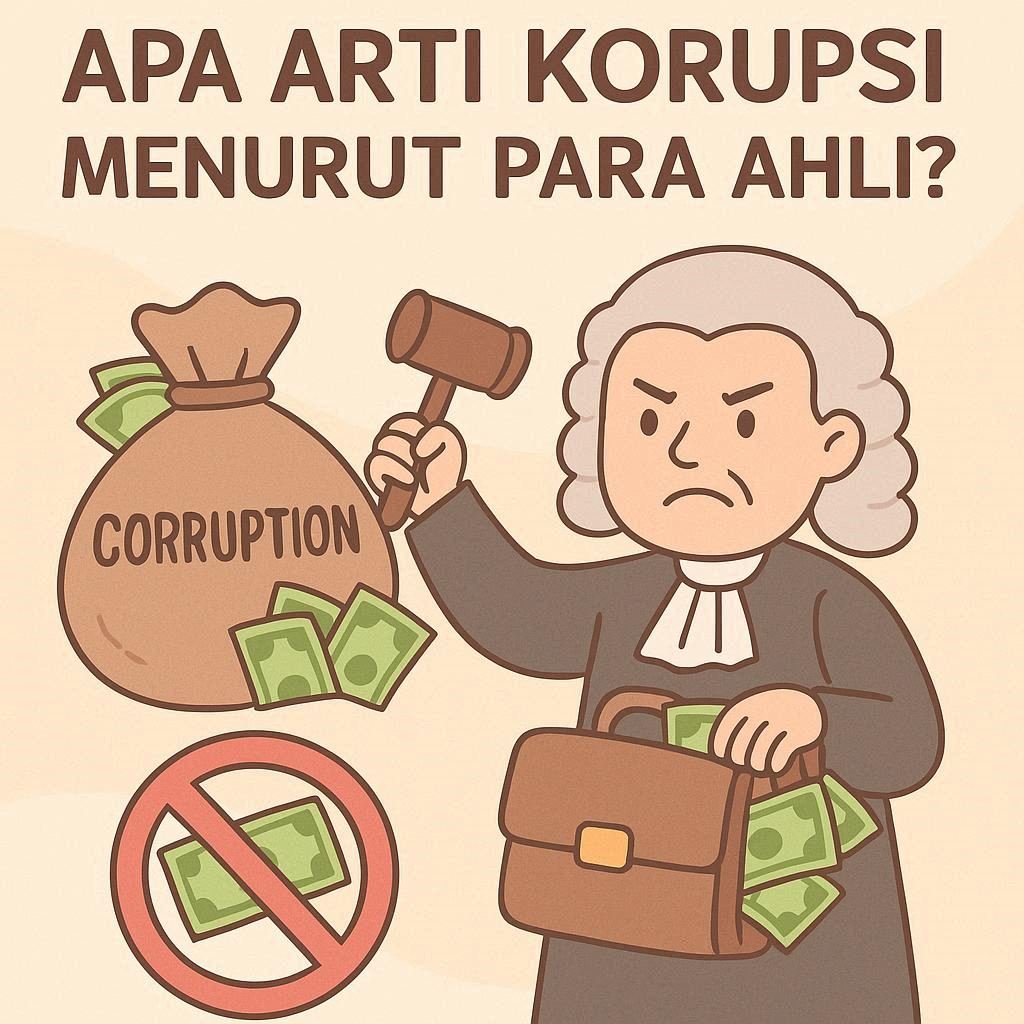 Apa Itu Korupsi Menurut Para Ahli? Yuk Kenalan Sama “Penyakit Sosial” Ini!