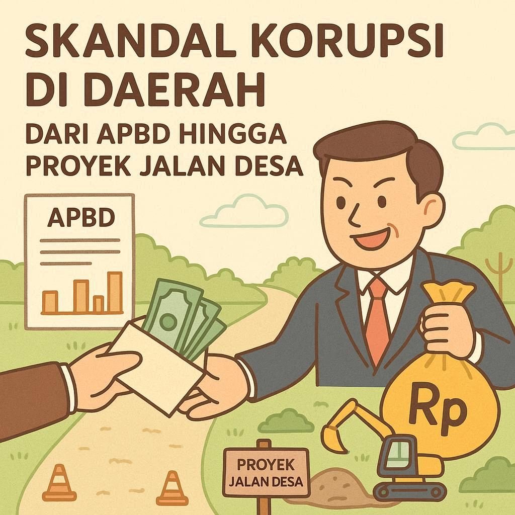 Skandal Korupsi di Daerah: Dari APBD Sampai Proyek Jalan Desa Drama Tak Berkesudahan